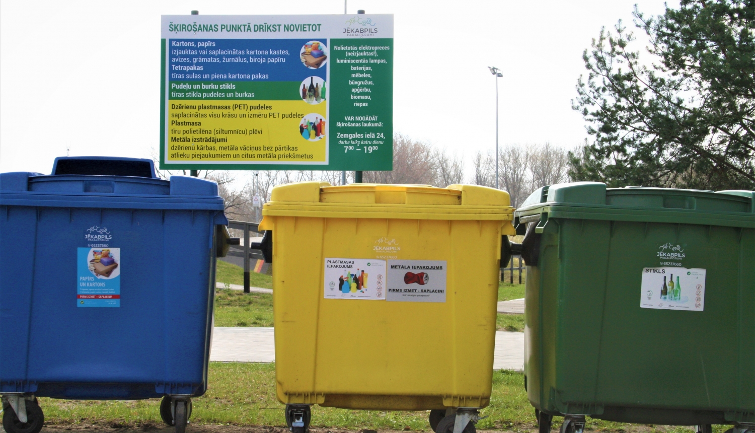 Atkritumu šķirošanas laukums Jēkabpilī