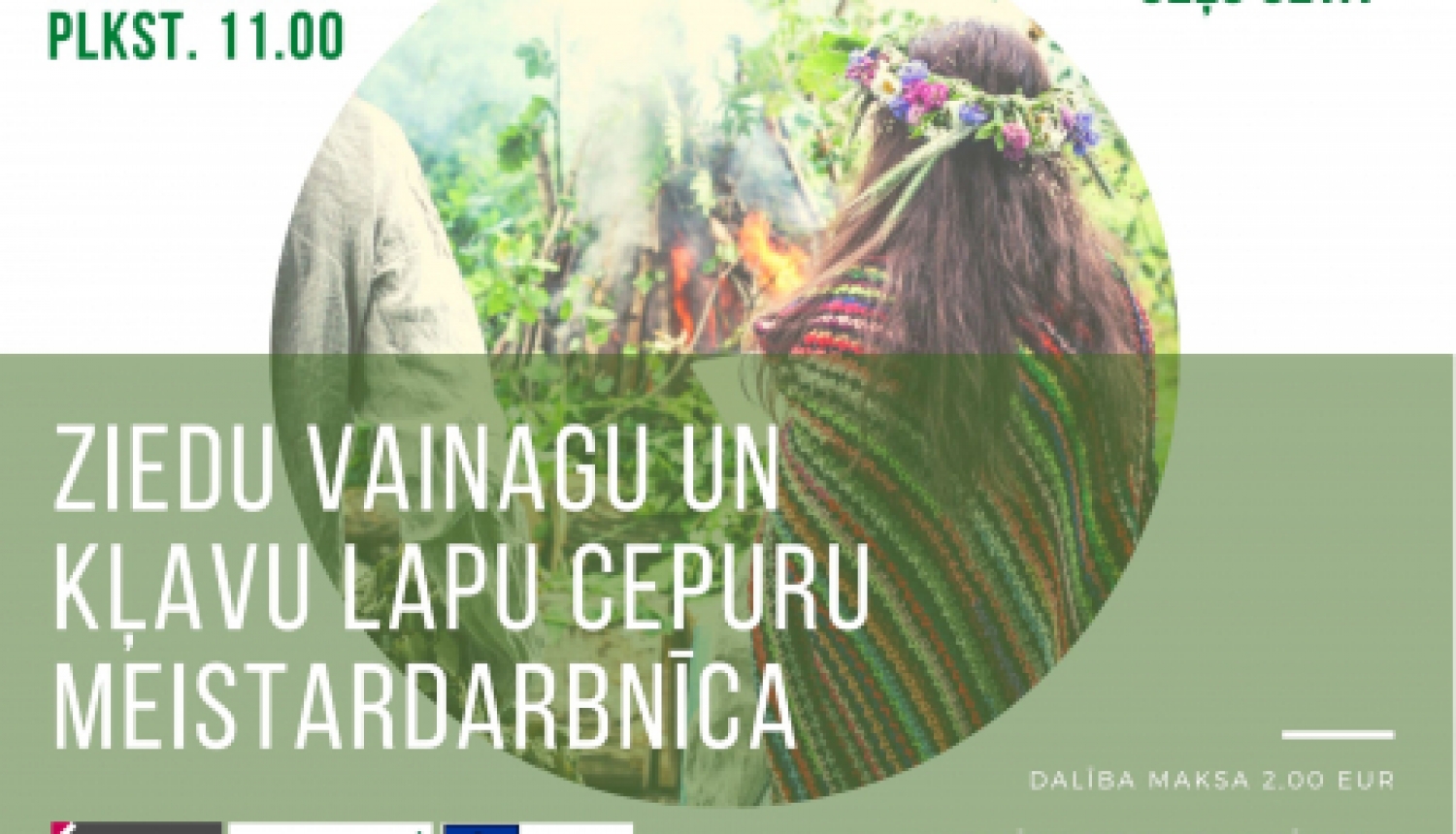 Ziedu vainagu un kļavu lapu cepuru meistardarbnīca