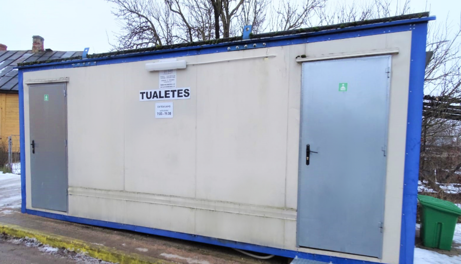 Konteinerveida tipa publiskā tualete Dārzu ielā Jēkabpilī