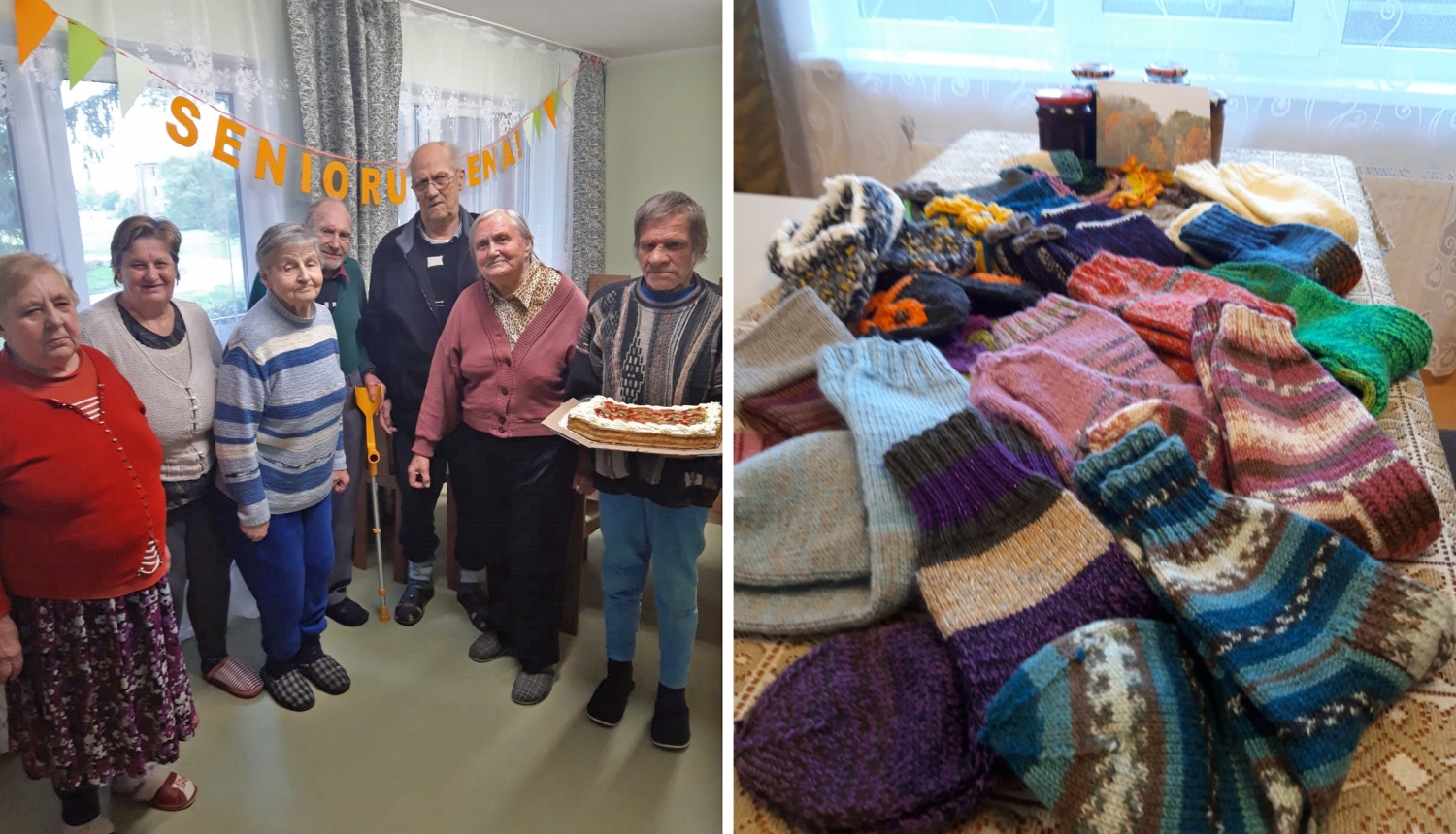 Senioru diena un dāvinājums Mežvijās