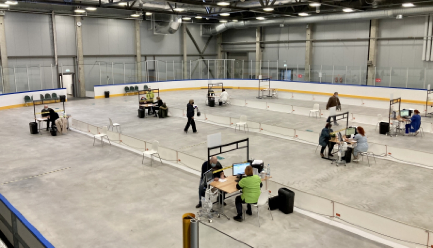 Otrajā Jēkabpils liela mēroga vakcinācijas centra darbības dienā vakcinēti 207 iedzīvotāji